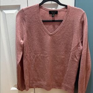 Charter Club Dusty Pink V-Neck Sweater
